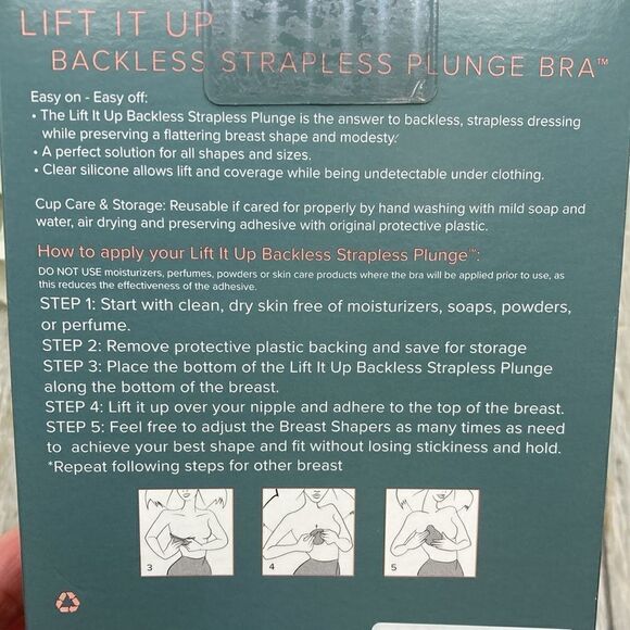 Women's Lift It Up Plunge Backless Strapless Bra Nude - Picture 2 of 7